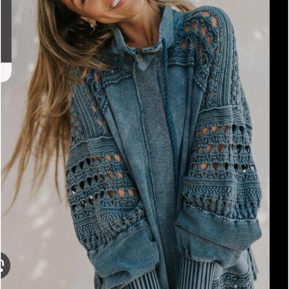 NWOT Free People Dune Buggy Cardi